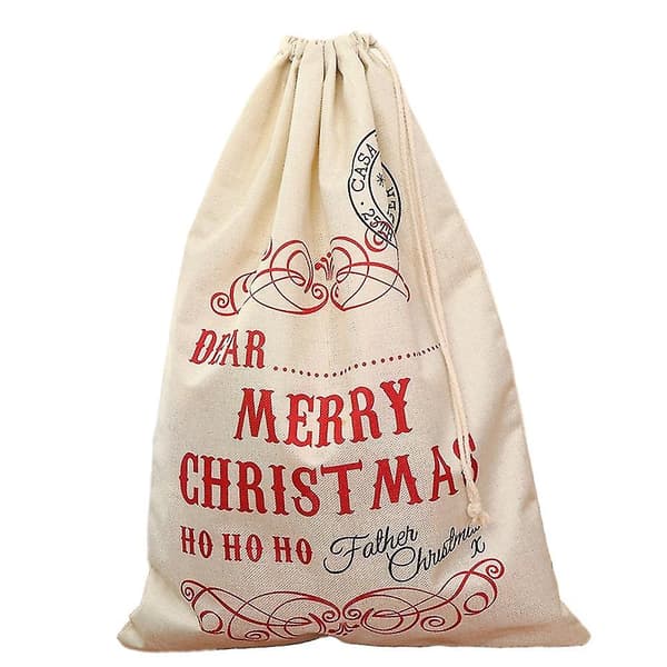 Snøreposer med trykte gavepose-adventskalenderposer kompatible med smykkekunst Wed