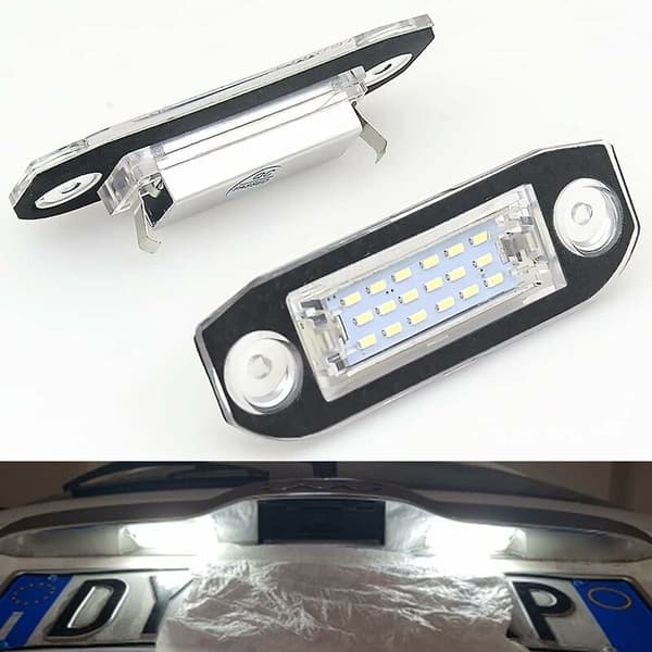 Sæt med 2 til Volvo VOLVO S40 S60 S80 XC70 XC60 nummerpladelys LED nummerpladelys
