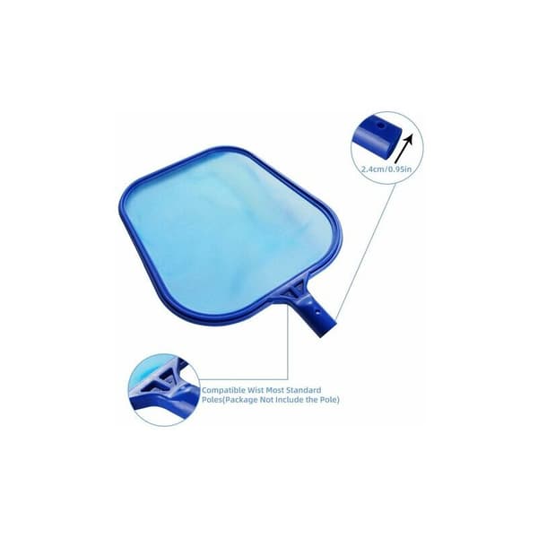 Pooloverfladefangstnet, overfladebladopsamler, rengøringsnet, poolfangstnet bladskimmer