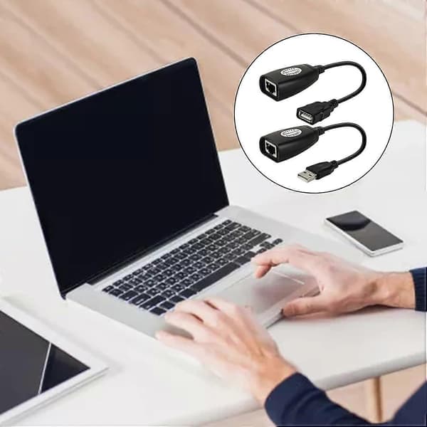 USB Extender Over Ethernet 50M USB til RJ45 Cat5e/Cat6 Langdistanceforlængerkabel 45 meter