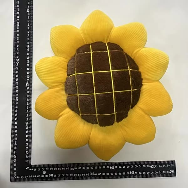 Solsikke sofaputer, stue- og bilseteputer 40cm