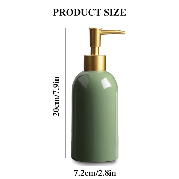 To 420 ml (19 cm x 7,1 cm) pumpedispensere