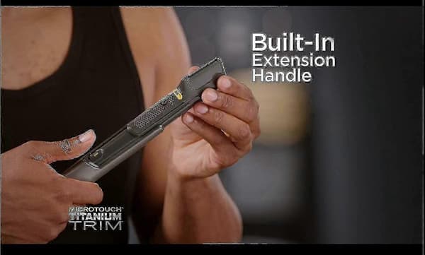 Microtouch Titanium Trim, Belyst Hårklippeværktøj og Kropsplejer