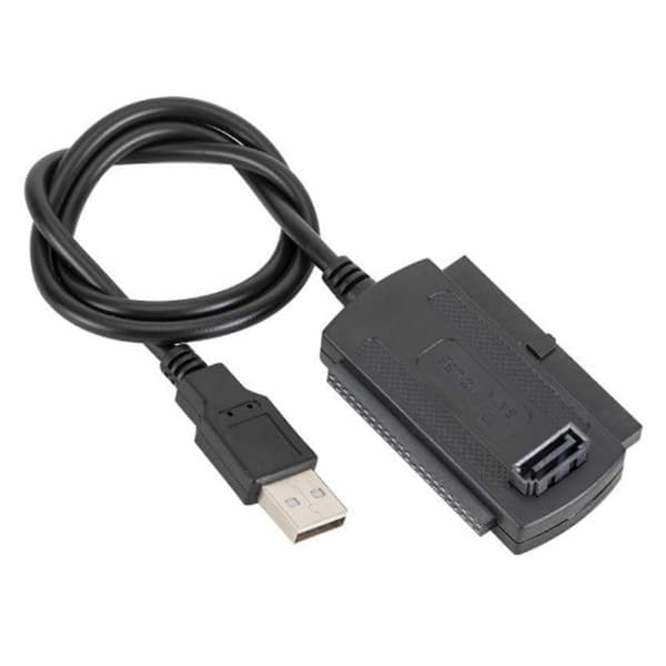 USB till IDE-adapter med snabb dataöverföring för extern hårddiskdockningsstation, svart