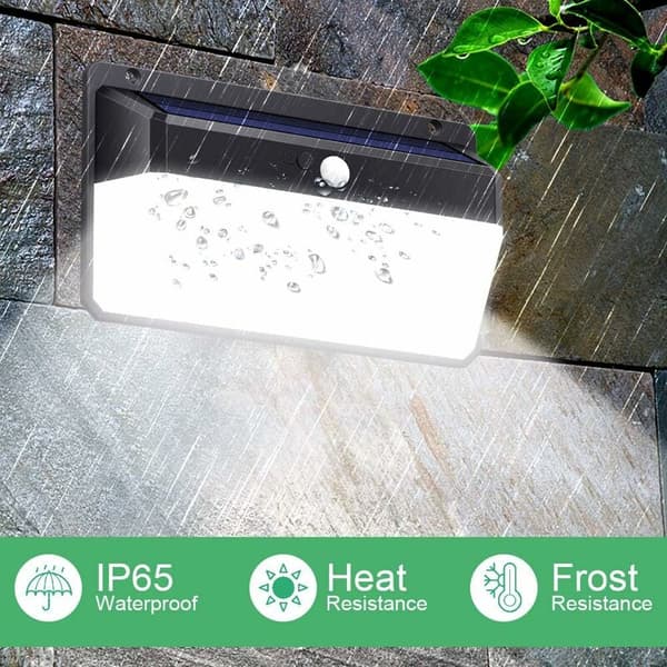 158LED aurinkoseinävalaisin kolmipuolisella valolla