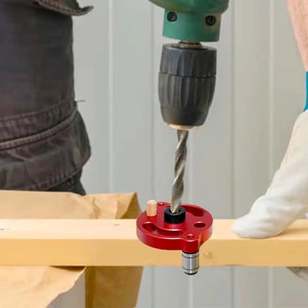 Selvcentrerende stiftklemme – 3-10 mm boreguide til træpanesamlinger