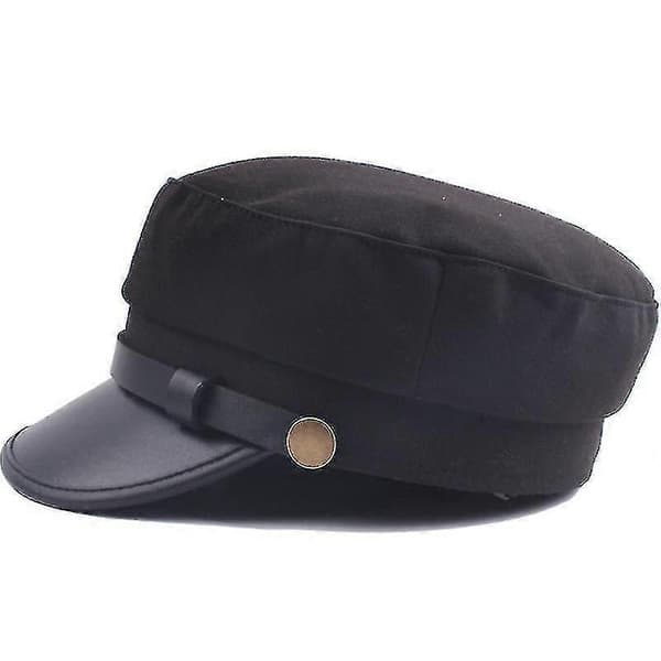 Militærhat til unisex peaked cap aviskiosk stil