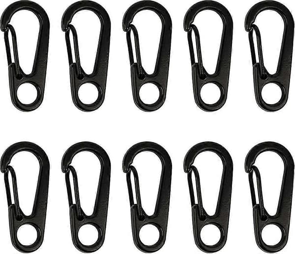 Aluminiums Snap Hooks, 1.3\" Mini Karabiner Sæt, Snap Lock Karabiner Hooks, Nøglering Hooks