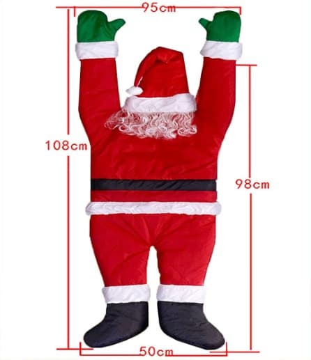 Kiipeilevä Joulupukki Ulkokoriste