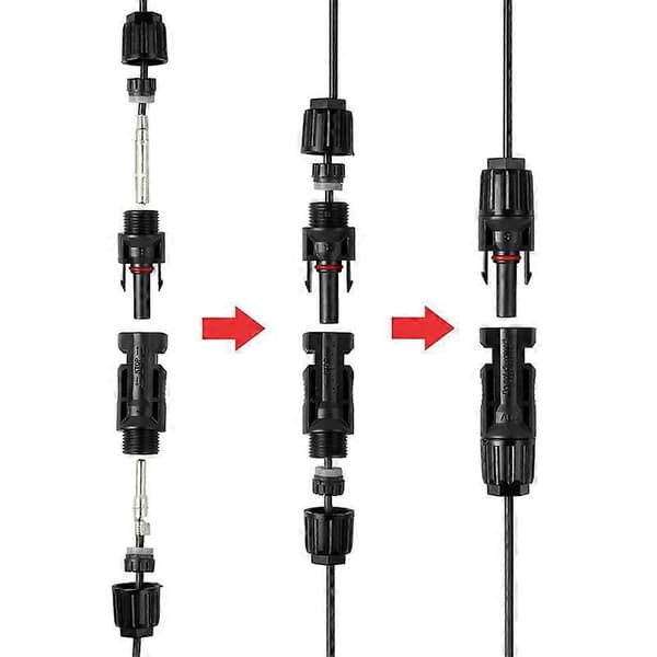 MC3 MC4 Solcelle Krympeværktøj til PV Kabel 2.5/4.0/6.0mm+20stk+1par