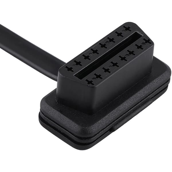 Bil 16-bens han til hun OBD2 forlængerkabel diagnostisk adapter 30 cm/12 tommer længde