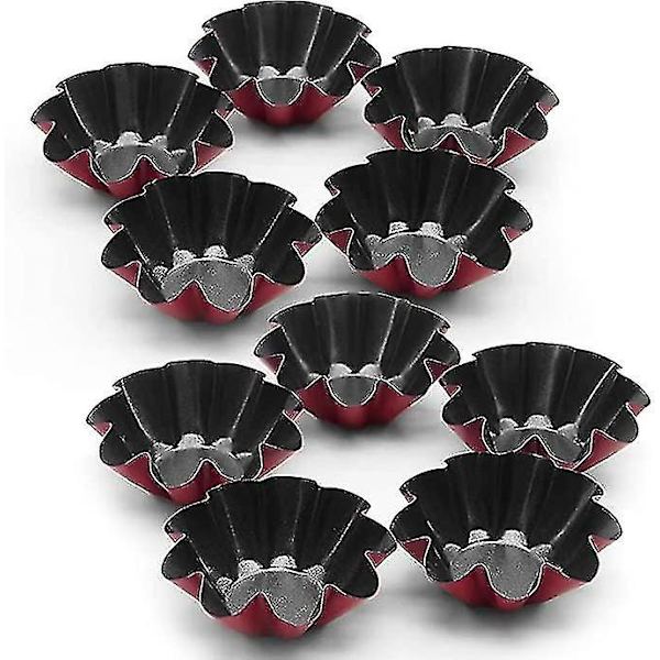 10-pack Tartformar, Mini Muffinsformar i Kolstål
