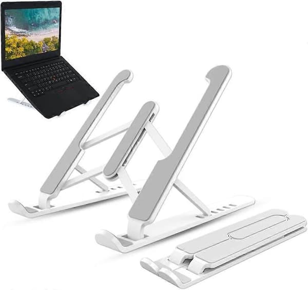 Bärbart laptopställ ABS Ergonomiskt laptopstativ Justerbart hopfällbart ventilerat