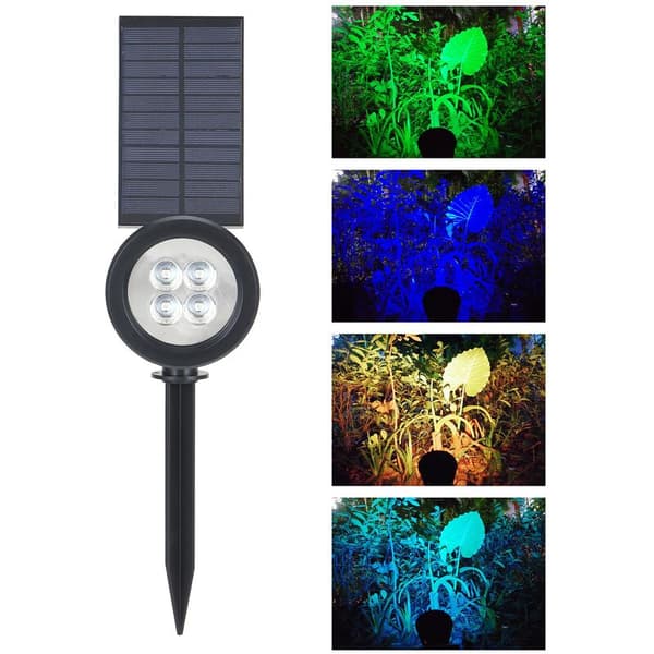 LED Solarlys Utendørs Hus Hage Plen Lampe Lys Vanntett Landskapslys