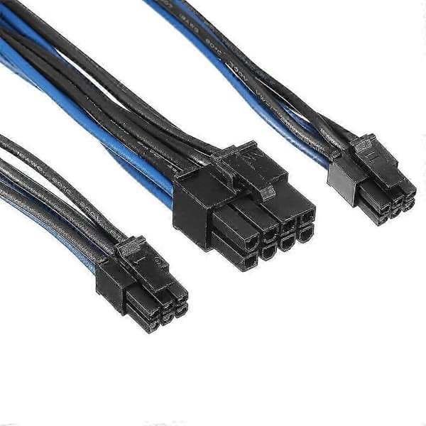 Dobbelt Mini 6-benet til 8-benet PCI Express Videokort Strømadapterkabel til Apple Mac Pro Tower/G5