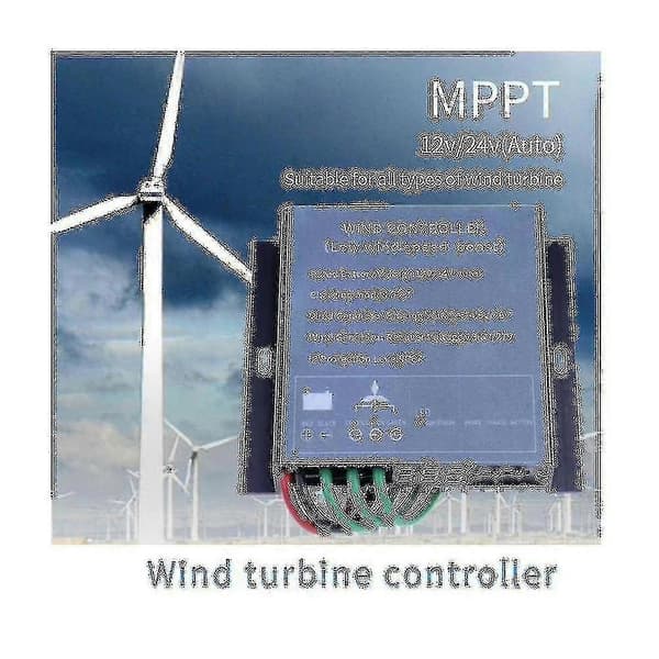 Vindgenerator Kontroller 12/24v 800w Mppt Vindladdningskontroller Vindturbingenerator Kontroller
