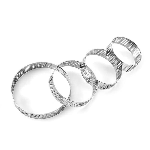 Rund kakform Mousse Ring Cutter Cirkelskärare Form Andningsbart köksredskap (10cm)