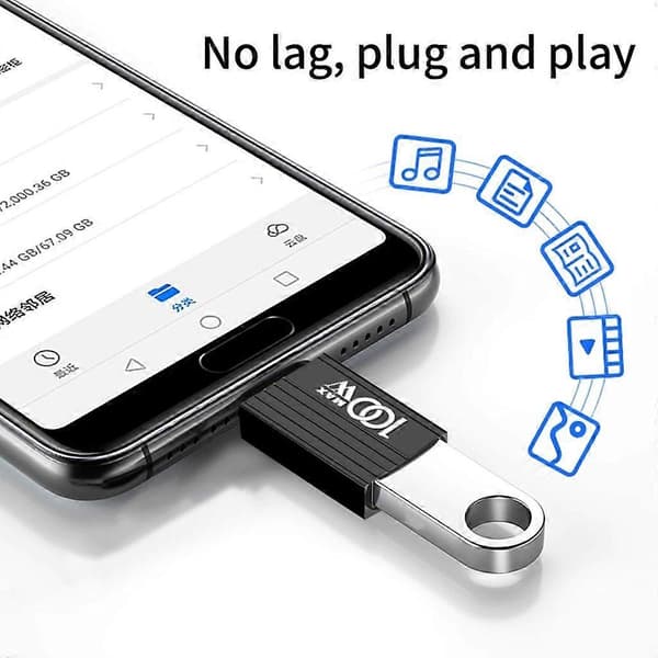 USB C - USB-sovitin 3.0 10 Gbps USB - USB C -sovitin USB C uros - USB 3.0