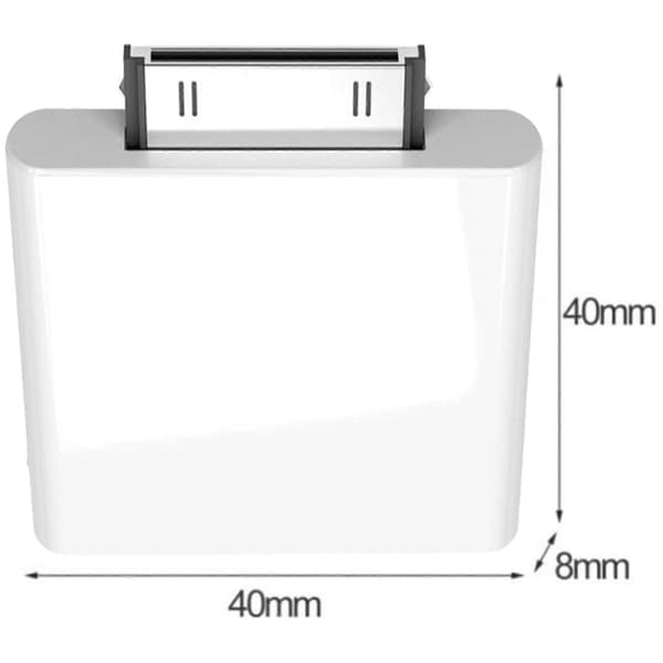 30-pin Bluetooth 4.1 Audio Transmitter til iPod Mini iPod (Hvid)