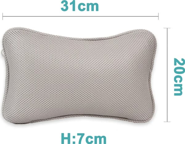 Badekarspude knogleform 3D mesh badekarspude color:Vit