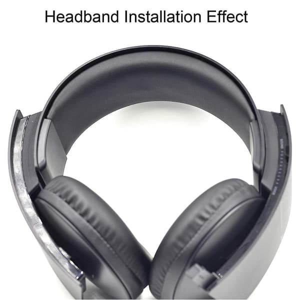 Ørepuder Puder Hovedbøjle Udskiftningsdele Tilbehør Til Ps3 Trådløs Cechya-0080 Stereo Headset (Sort)