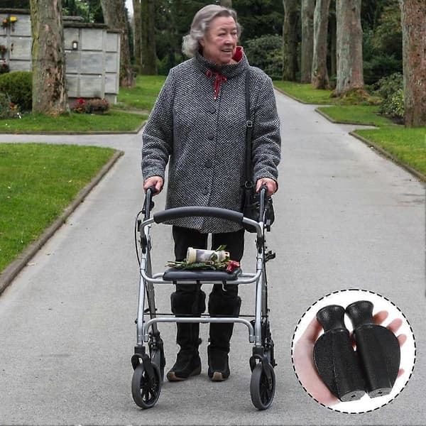 2 stk. Universal Rollator Håndgrep, Sklisikre Rullator Håndgrep Reservedeler for Rollator og Rullestol