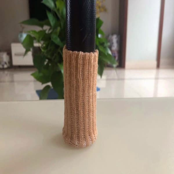 24 st Kaffefärgade Möbelstrumpor, polyester Stolsbensstrumpor Golvskydd