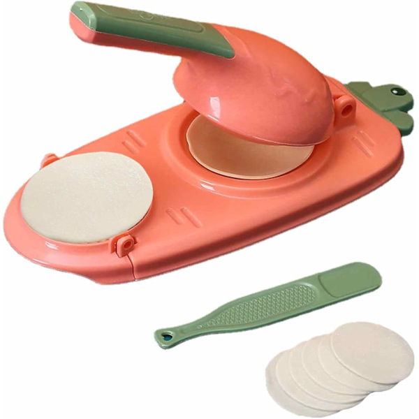 Dejform til dumplings, 2-i-1 dejform til dumplings pink