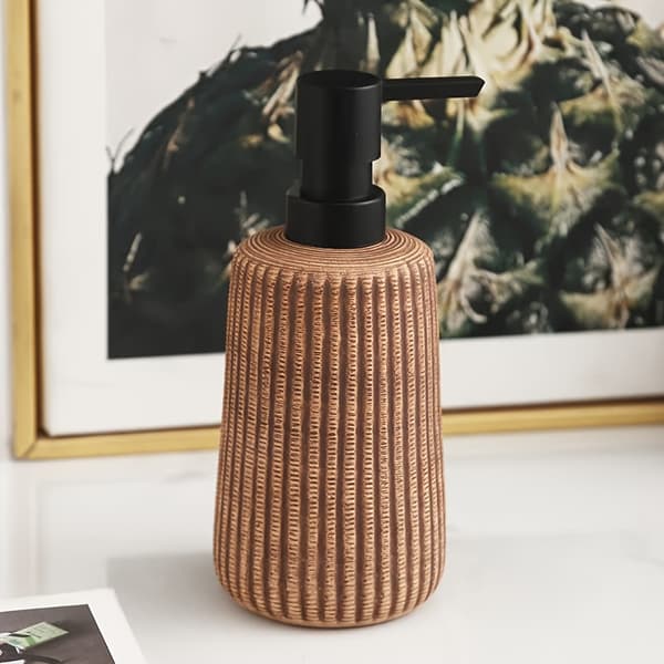 Elegant keramisk sæbedispenser (400 ml) brown