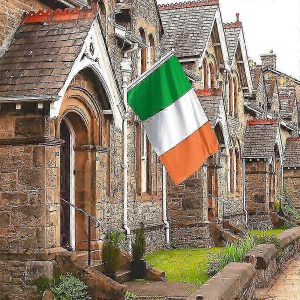 Irsk flagg Irland Flagg ire trefarget flagg Dobbel søm 2 maljer Mode 58