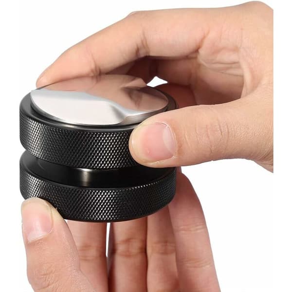 Espressomaskin i rostfritt stål - (Trilobal sula - Svart, 51 mm [diameter])