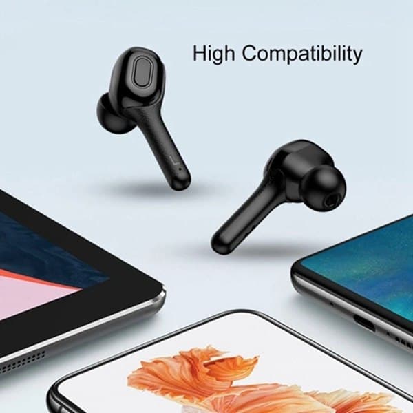 T9S Trådløst Bluetooth Headset HD Digitalt Display Opkald Stereo color:Vit