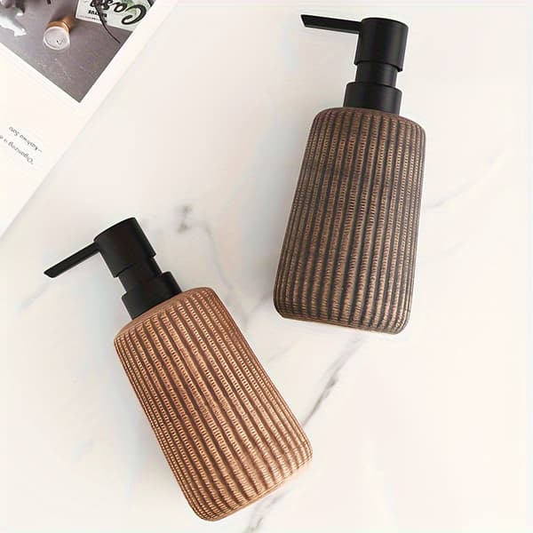 Elegant keramisk tvåldispenser (400 ml) brown