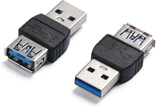 USB 3.0 Han til Hun Adapter 5Gbps Forlængerkabel til Laptop, Harddisk, Printer, Kamera
