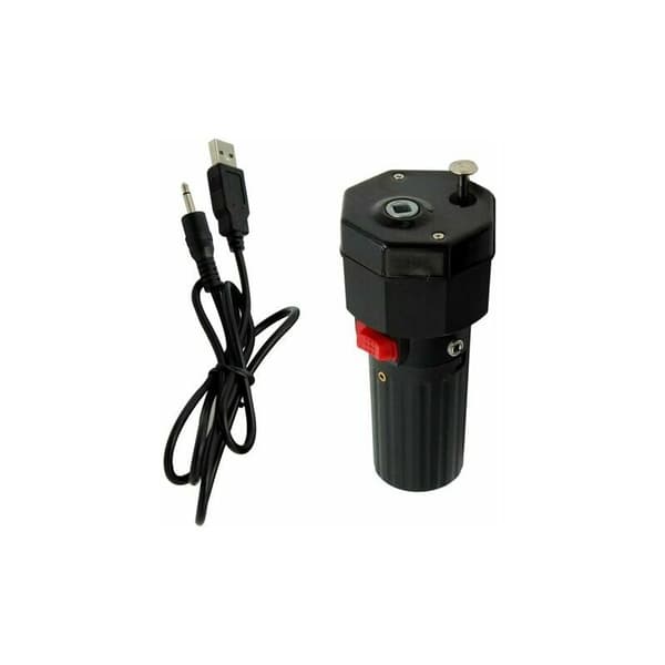 CHAM - QIBBUY BBQ Motor BBQ Grill Rotator Motor Solid Konstruksjon BBQ Roterende Stativ CW/CCW 5V USB 3-3.5RPM
