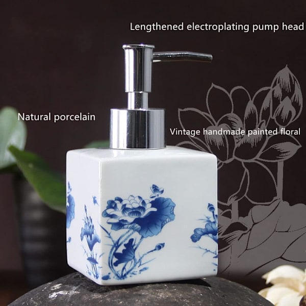 Keramisk emulsionstvåldispenser med pump White