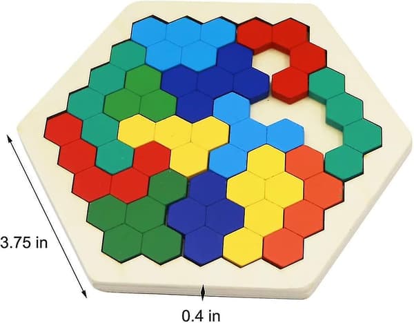 2-pack Trä Ryska Klossar Pussel + Hexagon Pussel Kompatibla Med Barn & Vuxna