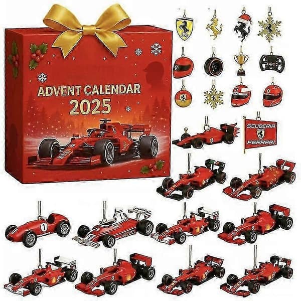F1 Racing Tema Julekalender med Jule Blind Box Legetøj color:C