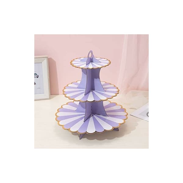 Rund papkageopsats Rund cupcakeopsats Eftermiddagste cupcakeopsats Fødselsdag Babyshower