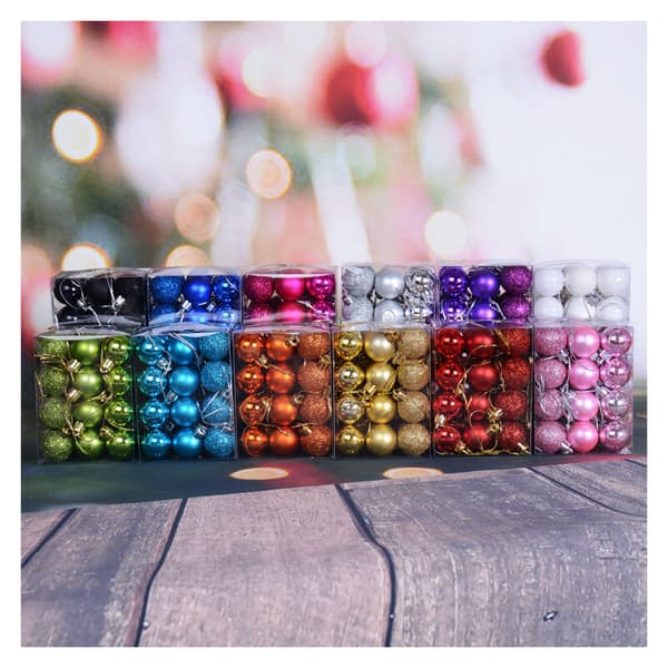 Julgranskulor 24 delar set Julgranskulor inomhus utomhus 3 cm brons