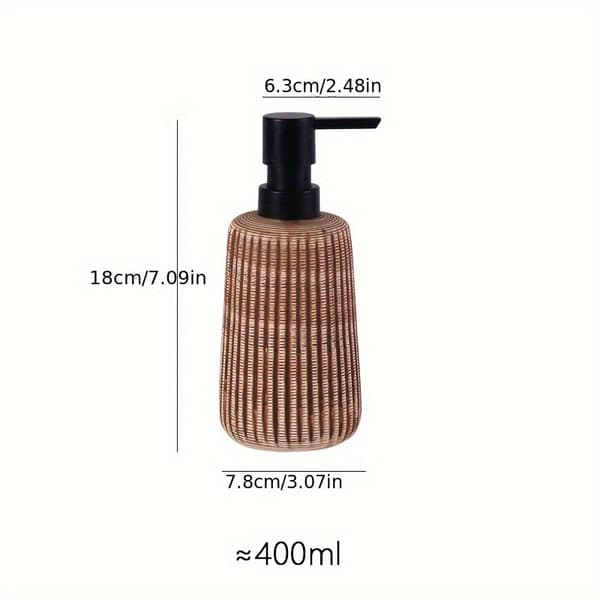 Elegant keramisk tvåldispenser (400 ml) brown