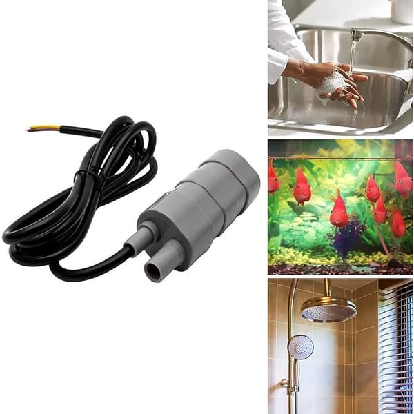 12V dränkbar vattenpump 840L/H Högflödespumpar Mikromotor vattenpump för husbil damm akvarium fontän