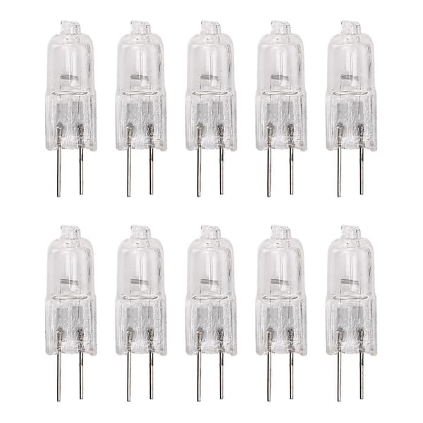 10 X G4 Halogenlampa Belysning 10w Varmvit