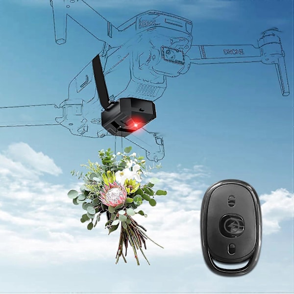 Drone Airdrop System til DJI Mini 3 pro/Mini 3/ Mini 2 SE/Avata/Mavic 2/2S /Mavic 3 Pro Cine/Phantom 3 4/4 Pro Transport Release Delivery Payload Devi