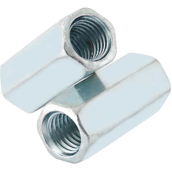 5 stk M12 x 40 lang stangmutter, sekskantmutter, avstandsgevind, festemidler (15mm)