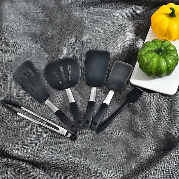 Varmebestandig silikonspatel, non-stick spatelsett for baking