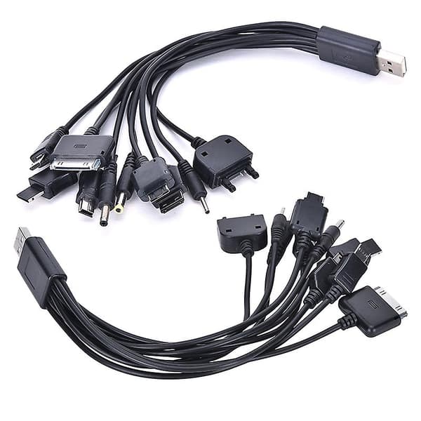 10-i-1 Universell Multifunktionell USB-laddningskabel för Mobiltelefon