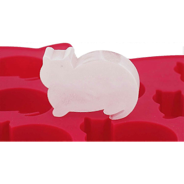 Kattformade Silikonisformar för Isbitar, 2-pack