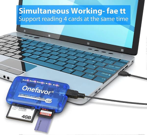 SmartMedia-kortleser, Alt-i-1 USB Universal Multi-kortadapter Slim Hub size:B
