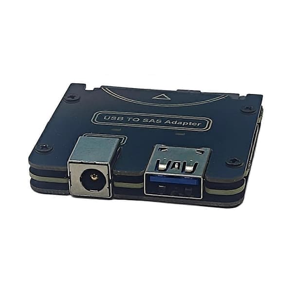 SAS 29Pin SFF-8482 - USB 3.0 -sovitin kiintolevylle 5 Gbps, piirisarjalla ja virtaportilla, ilman 12 V / 3 A virtalähdettä